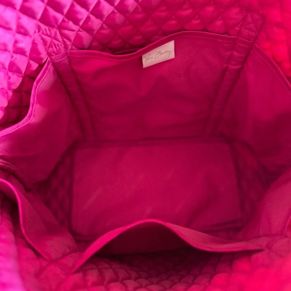 Vera Bradley Pink Swirl (retired pattern) shoulder tote - Picture 5 of 7